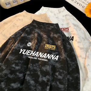 260克重磅扎染德绒半高领打底衫【有货】C403A-DR25464ZR-P25图片