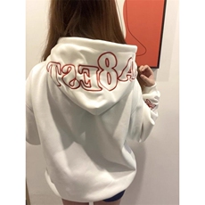 5209-P55新款宽松刺绣潮牌卫衣外套薄款/加绒，女装卫衣/绒衫，星座617A-2