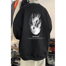 春秋季卫衣男水墨画抽象图形印花潮牌圆领上衣FY203-P33，男装卫衣，星座1109-3
