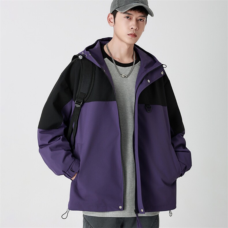 Cityboy情侣时尚连帽冲锋衣外套夹克团体班服,男装夹克,星座301D-5(原星座1415）