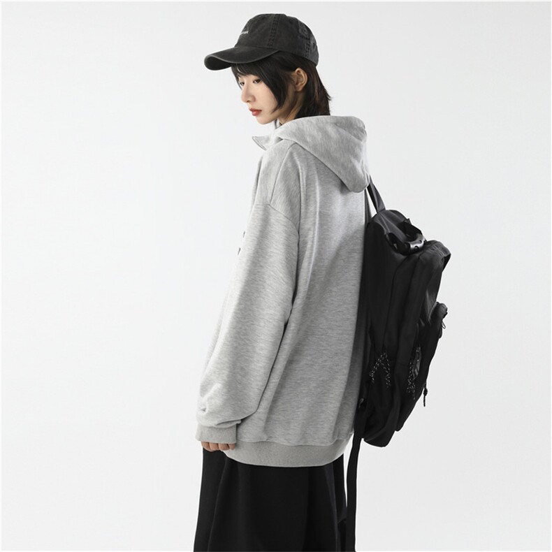 港风秋新款宽松卫衣情侣中性男女学生外套/WY40P45,女装短外套,电商D325