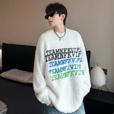 美式圆领毛衣男慵懒风休闲针织衫M570P55，男装针织衫/毛衣，星座1116-2