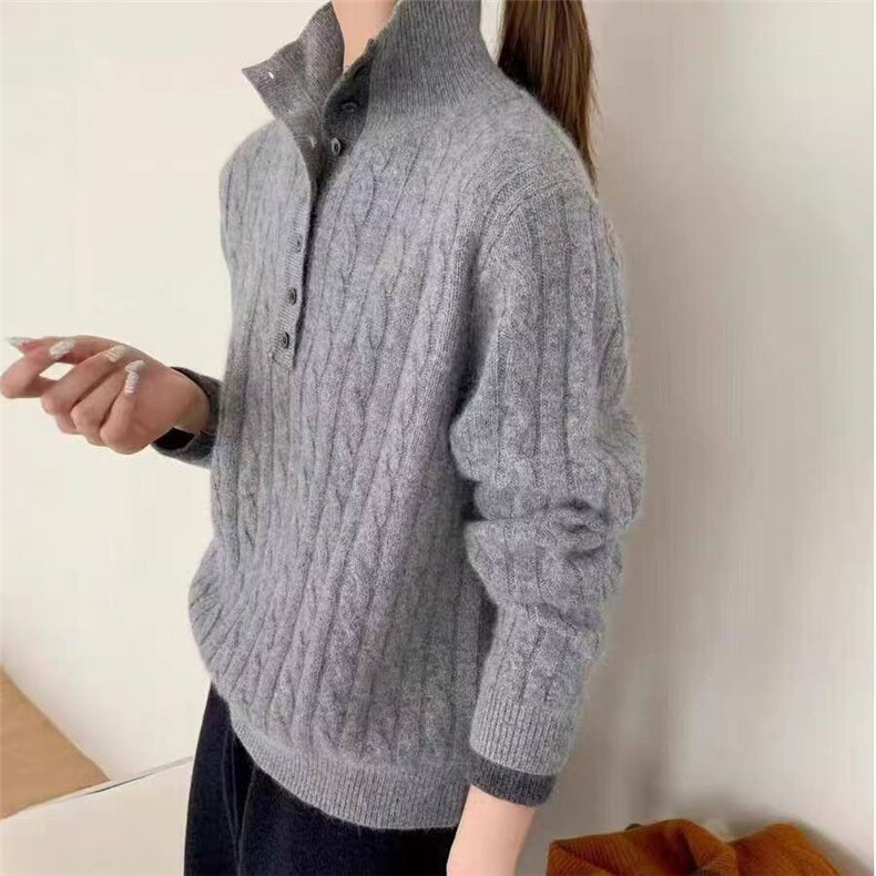 2025年秋季时尚百搭通勤简约休闲加厚，女装针织衫/毛衣，唐诺