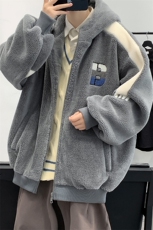 冬装青少年加绒时尚棉衣绒里羊羔绒连帽外套男女919-P110控价158，男装棉衣，电商A441-1