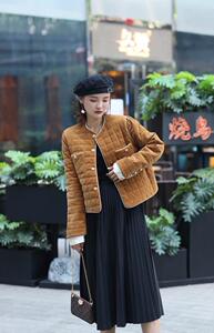 秋冬现货丝绒外套图片