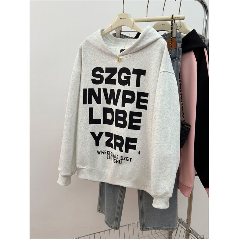 C0212-P552024卫衣男女情侣装春秋宽松印花外套连帽韩版上衣，女装短外套，星座617A-2