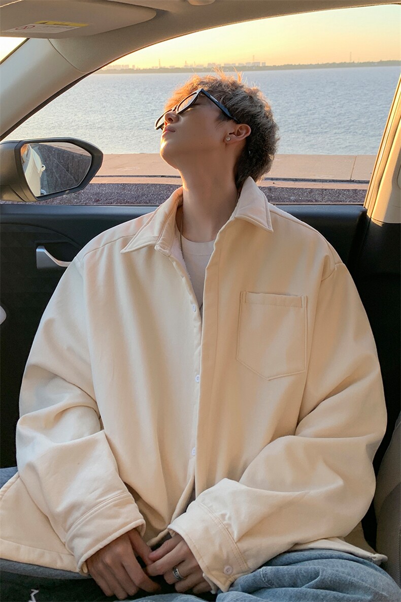 8XL-M长袖衬衫男休闲牛津纺纯棉衬衣打底外套CS517P55控78,男装衬衫,电商D206-1