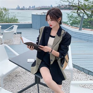 【 现货】 2022秋新款廓形撞色西服251-601-P125-K188图片
