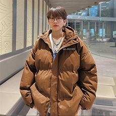 现货抖音得物可供视频三防加厚羽绒连帽棉衣外套面包棉服85537，男装棉衣，电商A486