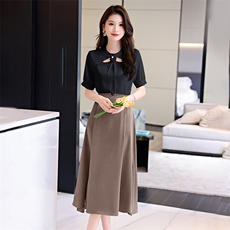 小香风套装女夏新款时尚高级感气质名媛职业清新小衫半身裙两件套，女装套装/套裙，时尚俏佳人