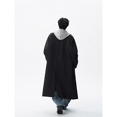 秋季假两件连帽中长款风衣外套男过膝双排扣上衣812-F687-P128，男装风衣，星座812