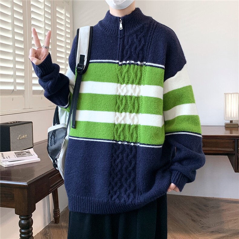 【新品】2025秋冬男士时尚休闲百搭针织连帽毛衣潮流-M245-P63,男装针织衫/毛衣,星座1105-1