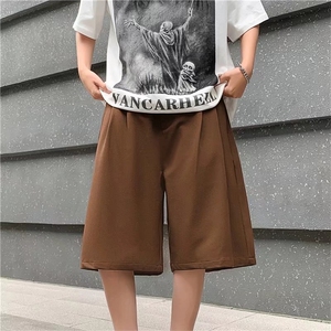 五分西裤夏季宽松中裤垂感基础休闲西装短裤男DK064-P30图片