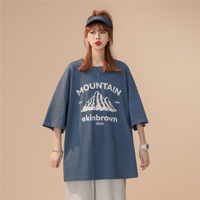 1中性风特殊工艺印花休闲情侣T恤女潮短袖T恤男DT7655P25控38,男装T恤,星座226-2