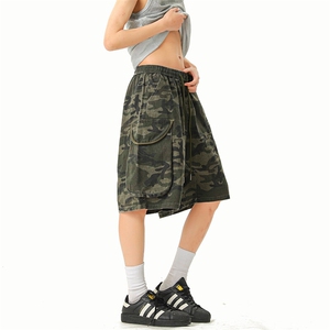 美潮   大码迷彩工装裤短裤五分裤休闲裤A014-DY25072-P50控68图片