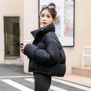 【双11主推款】新g标90白鸭绒黑色短款羽绒服女宽松小个子面包服