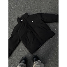 美式复古加厚棉衣2025冬季金属扣立领棉服女宽松百搭外套，男装棉衣，星座506A