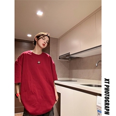 1中性可拆卸四芒星装饰多色大码M-5XL短袖T恤男DT77783P16块特价，男装T恤，星座226-2
