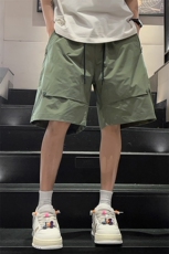 夏季工装短裤大口袋设计感宽松潮阔腿休闲裤男装A406K609特P38，男装牛仔裤，星座309（原A406）