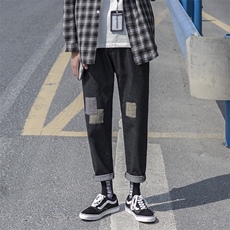 K211P35秋季新款潮流休闲宽松九分老爹牛仔裤，男装牛仔裤，星座410-6（原星座1304-1）