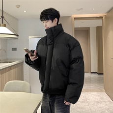 美式复古冬季加厚短款棉服高级感立领飞行服面包服外套898P108，男装棉衣，电商A458A