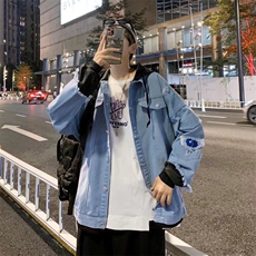潮流夹克潮男春季假两件外套夹克JB39P50，男装夹克，星座1116-2