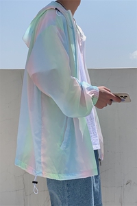 F3050/P38新款七彩防晒衣男夏季防晒服宽松遮阳运动薄款外套夹克图片