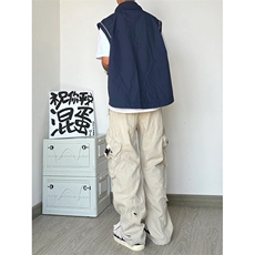 【网图有货】藏蓝色美式工装马甲背心男山系短款外套A683CC-特P40，男装背心/马甲，星座1007（原301D）