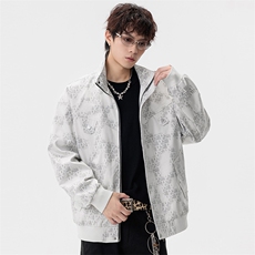 美式大码休闲夹克外套8565-P70控129大码元，男装夹克，星座209