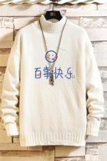 M18183-P45加绒款-P65半高领毛衣男士大码针织衫男毛线衣男砖墙，男装针织衫/毛衣，电商A040A