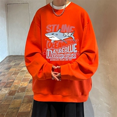 控38简约帅气百搭长袖t恤男大码卫衣T4331-P25加绒款-P35，男装卫衣，电商A040