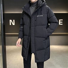 标90绒有报告2025新款中长款羽绒服男B240-YR4415-P395，男装羽绒服，电商B240