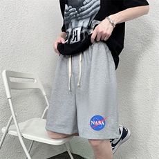 HD74252-P22华夫格短裤男大码宽松五分裤男直筒中裤，男装休闲裤，电商A040