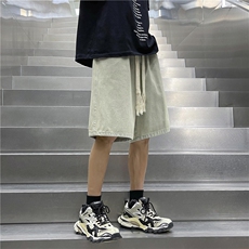 夏季薄款牛仔短裤直筒时尚潮牌宽松休闲百搭DK-852特批34，男装休闲裤，星座718-1
