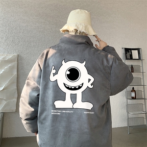 麂皮绒棉衣男大码立领棉袄子男羽绒棉服JM87327-P110图片