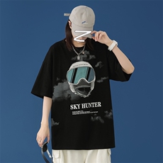 数据款仿纯短袖t恤男新款百搭宽松潮流休闲T恤衫TC3094-P25，男装T恤，星座717