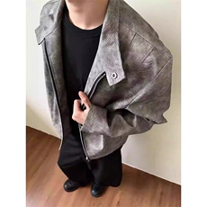 现货原版面料蛇纹理美士扎染PU皮夹克JK0135-P95，男装夹克，星座313A(原308A-2)