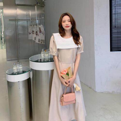 新款!两面穿韩版简约翻领连衣裙，女装连衣裙，FUXINXIN 福歆歆