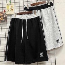 凉感拼接撞色青少年男透气速干运动短裤X416B-1-DK3083-特P30限58，男装牛仔裤，星座416B-1