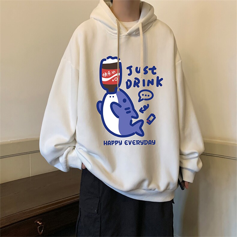 连帽卫衣男大码胖子帽衫大号运动服WY2450-P35图片