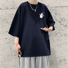 Q11167-P30春夏季七分袖t恤男大码五分袖男短袖中袖大皂风，男装T恤，电商A040