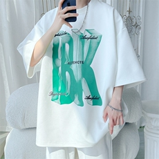 2024夏季新款旋律风车大码菠萝格短袖T恤M-5XHT24398-特P25，男装T恤，电商A022