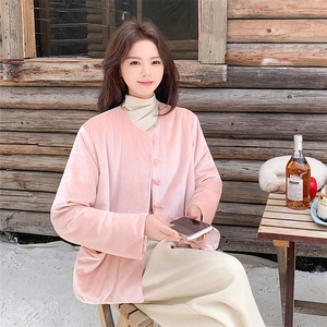 新款 时髦温柔丝绒保暖羽绒服2C010-2585-P255-K378图片