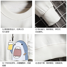 S6137-P28加绒款-P33秋季圆领卫衣男大码韩版宽松长袖外套网格，男装卫衣，电商A040A