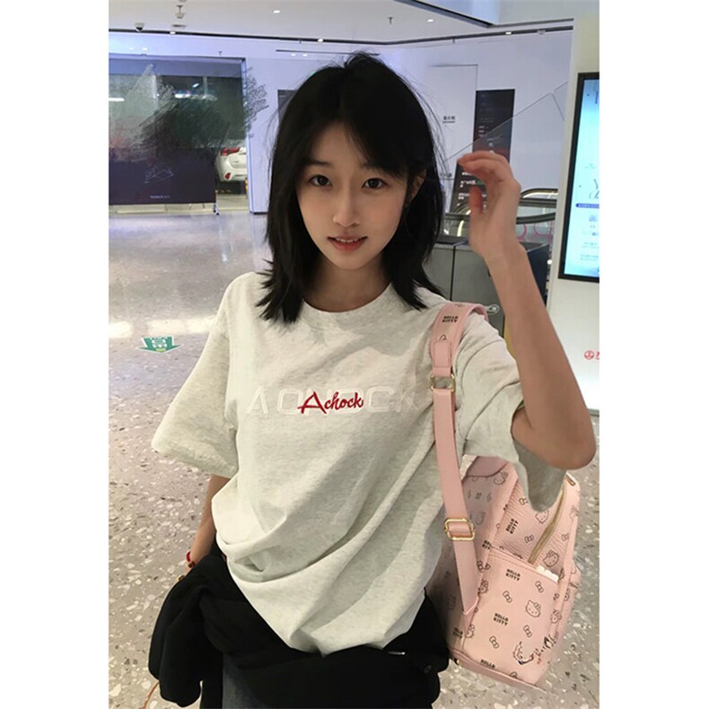 万针全刺绣工艺 高品质260克双纱纯棉美式高街短袖T恤 特P33图片