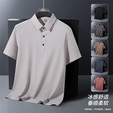 夏季新款无痕短袖Polo衫冰丝锦氨T恤HS1167-P38，男装T恤，星座1206（原A206）