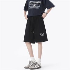 夏季新款腊肠狗绣标短裤65棉无影墙XZ604-DK813-特P25控48，男装牛仔裤，星座604