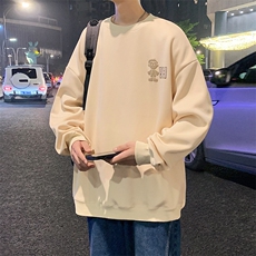 春秋新款牛奶丝圆领港风卫衣男女休闲百搭MYY-W6020-P45控69，男装卫衣，星座717