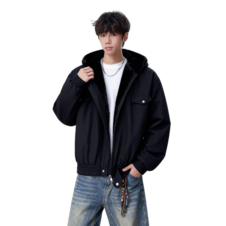 25冬美式中性情侣连帽座山雕内里全毛加厚保暖外套705-M75-P118,男装棉衣,星座705-1