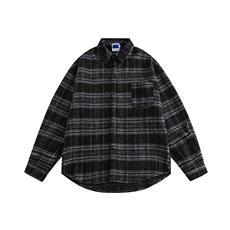 格子厚款衬衫外套CS043-P78，男装衬衫，星座702-1
